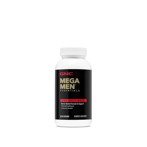 GNC Mega Men Essentials One Daily Multivitamin | Supports Health & Muscle Performance | 60 Count
