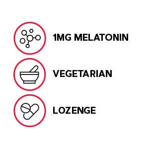 GNC Melatonin Lozenges 1mg | Promotes Sleep | Cherry - 60 Vegetarian Lozenges
