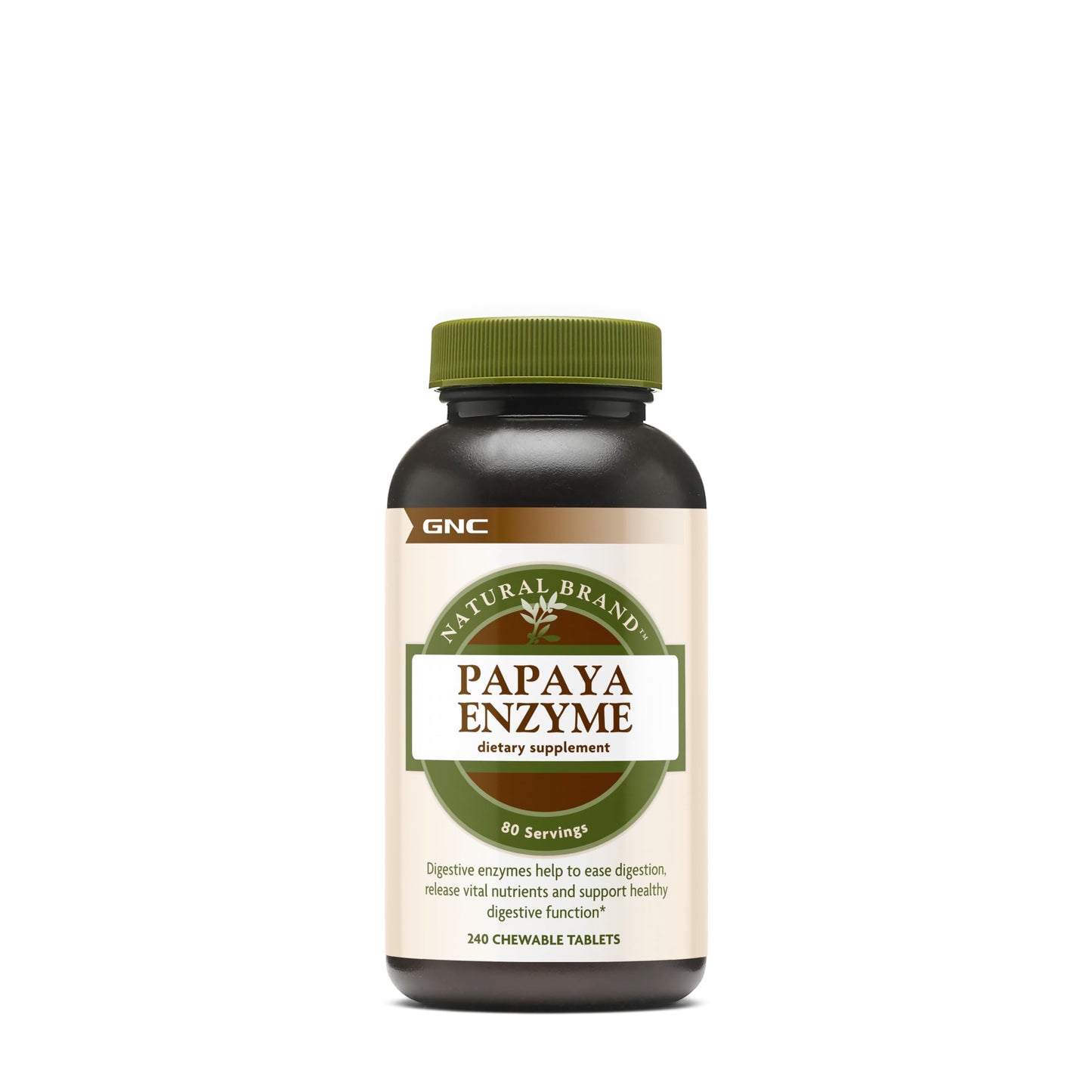 GNC Natural Brand Papaya Enzymes – Supports Healthy Digestive Function – 240 Tablets