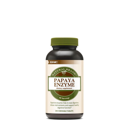 GNC Natural Brand Papaya Enzymes – Supports Healthy Digestive Function – 240 Tablets