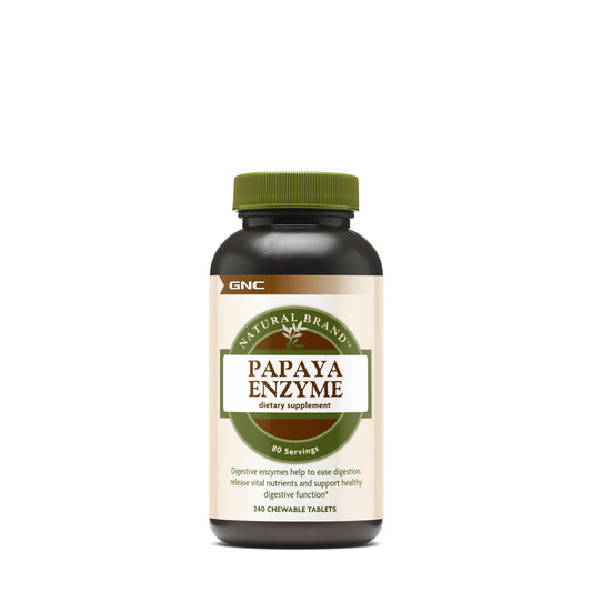 GNC Natural Brand Papaya Enzymes – Supports Healthy Digestive Function – 240 Tablets BritishVita | Premium UK Vitamins & Wellness Supplements