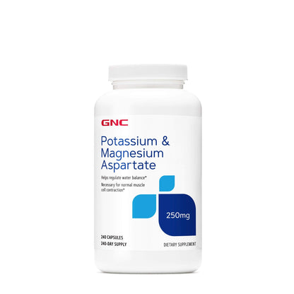 GNC Potassium & Magnesium Aspartate 250mg Supplement - 240 Servings
