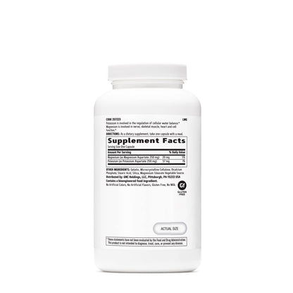 GNC Potassium & Magnesium Aspartate 250mg Supplement - 240 Servings