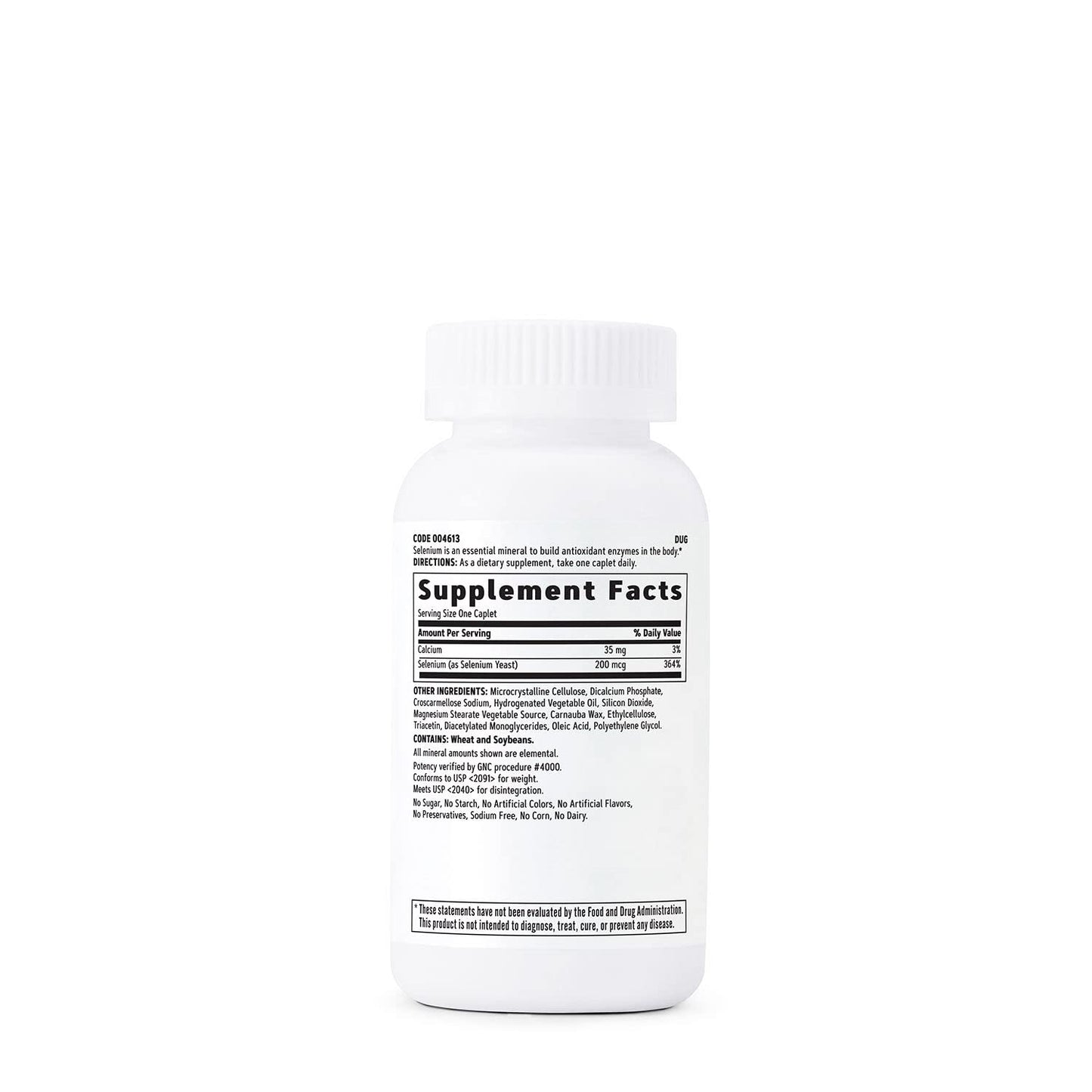 GNC Selenium 200mcg – Essential Mineral, 200 Tablets (Pack of 2)