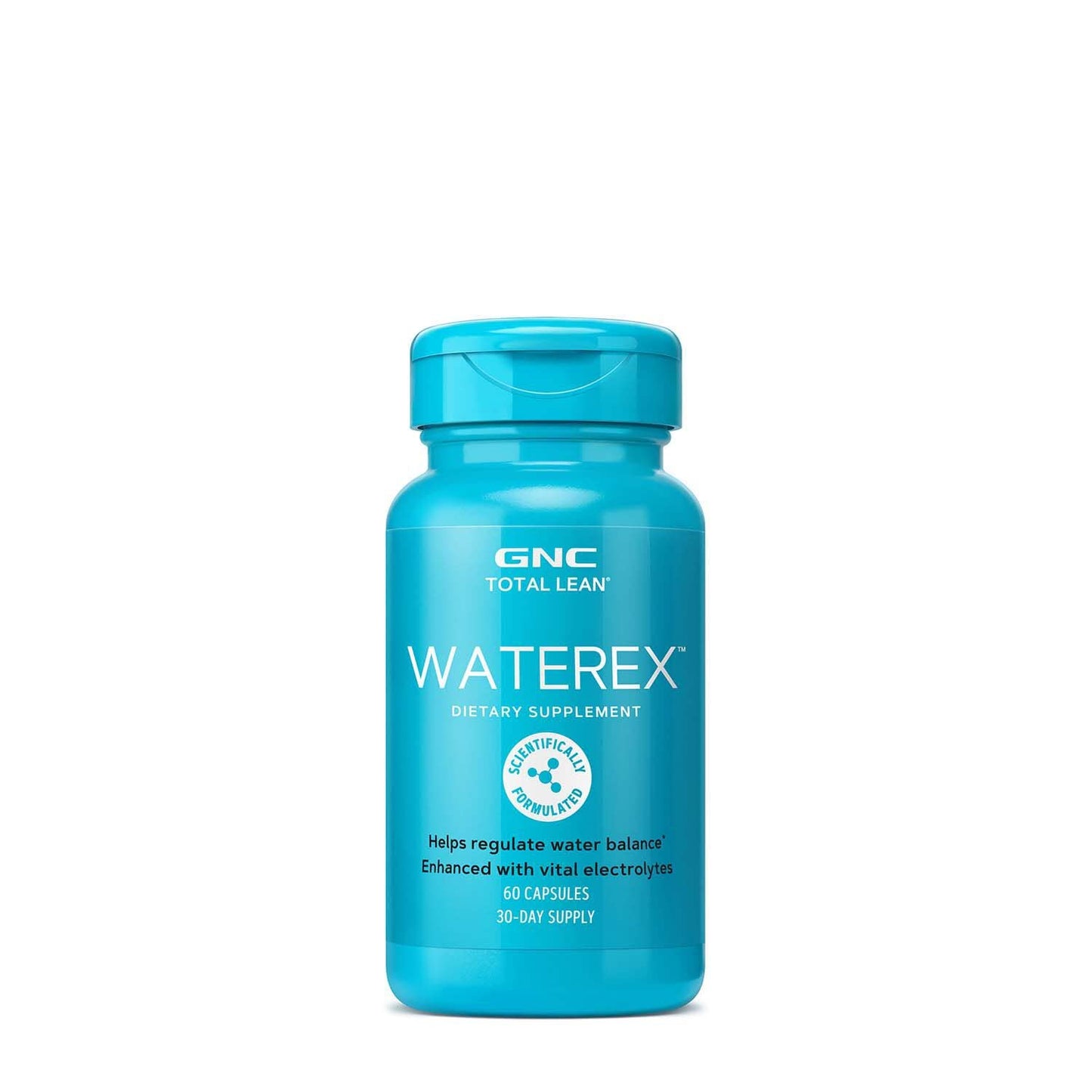 GNC Total Lean Waterex – Regulate Water Balance with Electrolytes (60 Capsules, Pack of 2)