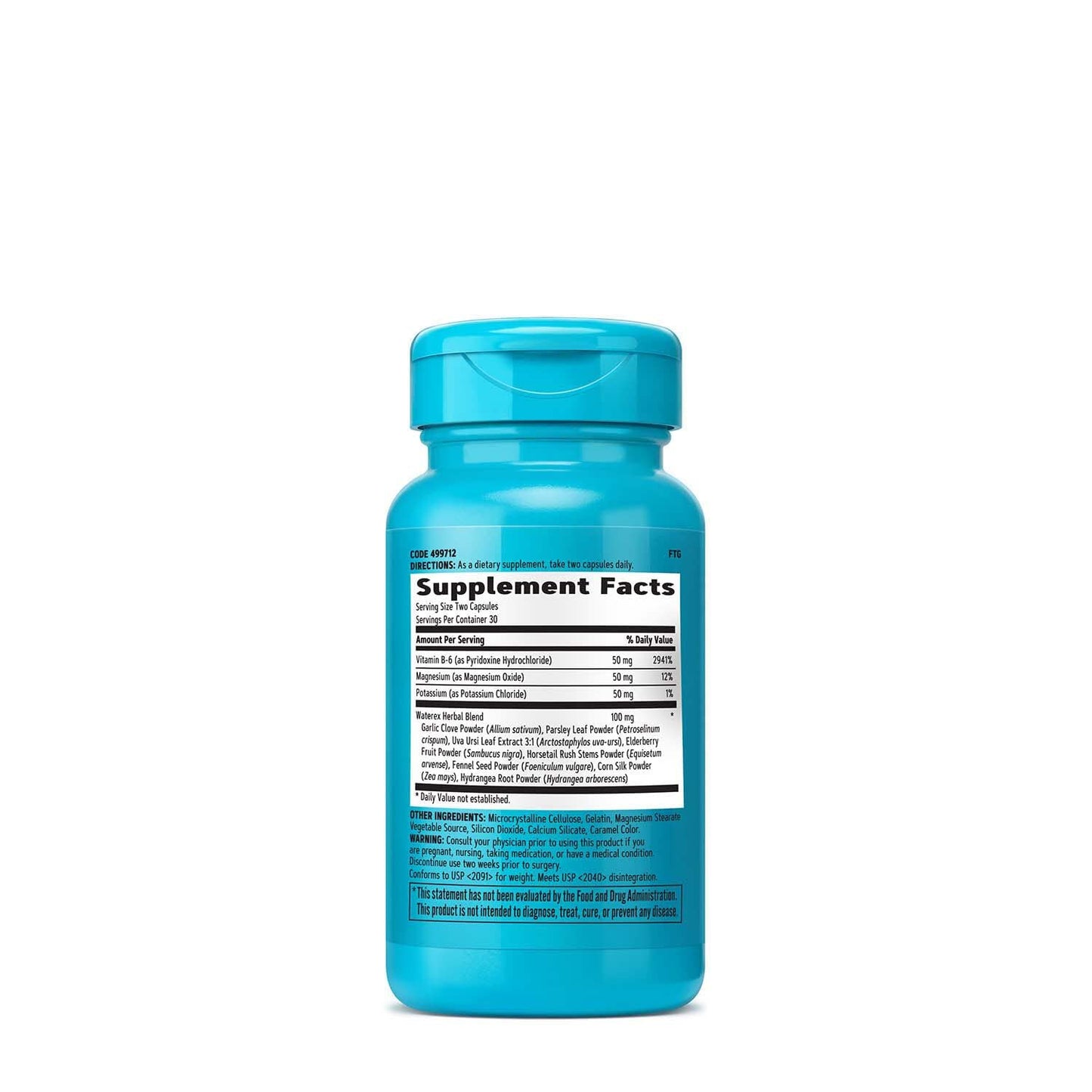 GNC Total Lean Waterex – Regulate Water Balance with Electrolytes (60 Capsules, Pack of 2)