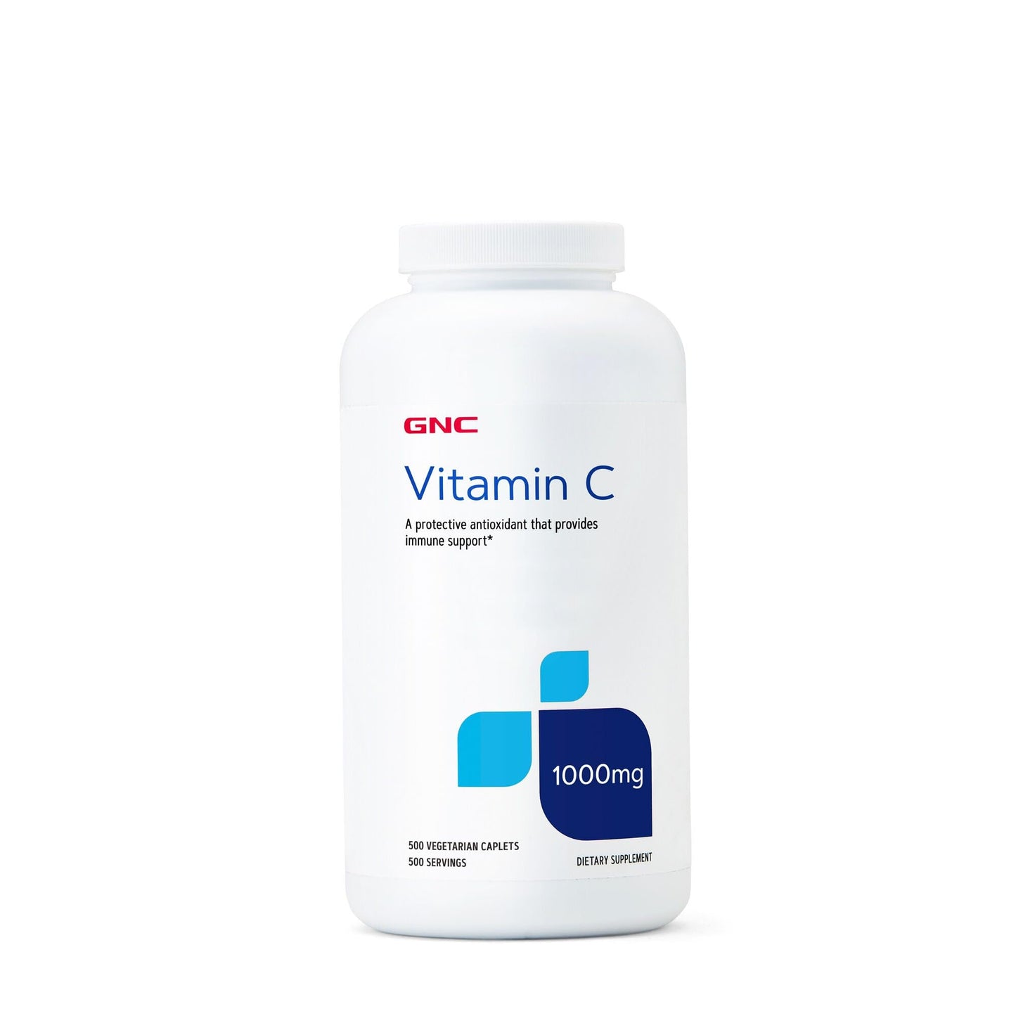 GNC Vitamin C 1000 mg | 500 Vegetarian Caplets | Gluten Free