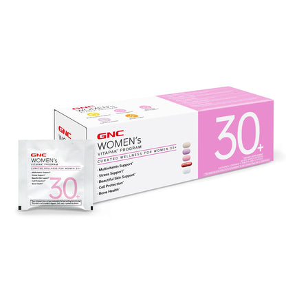 GNC Women's 30+ Vitapak Program — Daily Multivitamins & Minerals, Supports Bones, Skin & Stress Relief, 30 Servings
