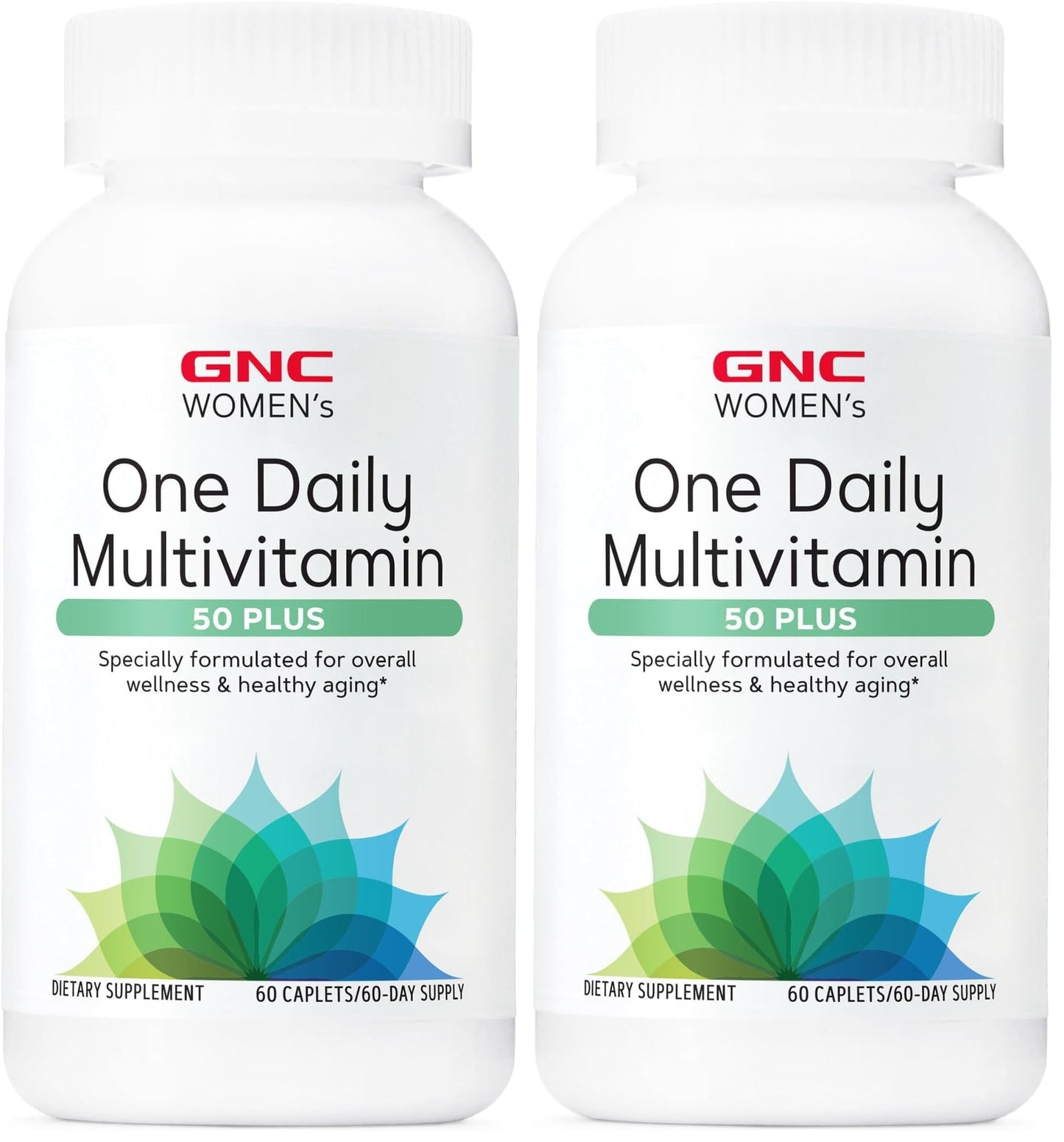 GNC Women's 50+ One Daily Multivitamin – Pack of 2, 60-Count | Supports Wellness & Healthy Aging