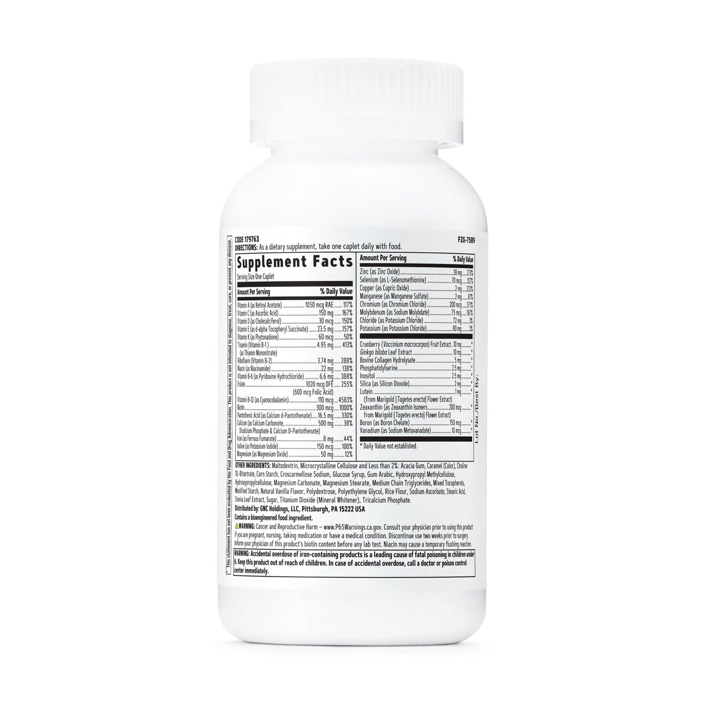GNC Women's 50+ One Daily Multivitamin – Pack of 2, 60-Count | Supports Wellness & Healthy Aging