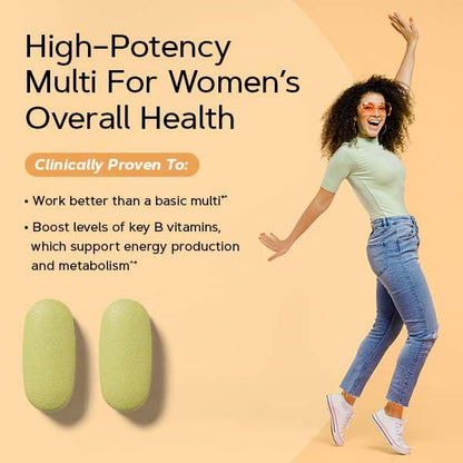 GNC Women's Energy & Metabolism Multivitamin Caplets – Clinically Proven, 90 ct