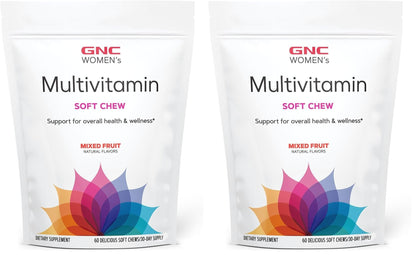 GNC Women's Multivitamin Soft Chew - Mixed Fruit (Pack of 2) | Vitamins for Women