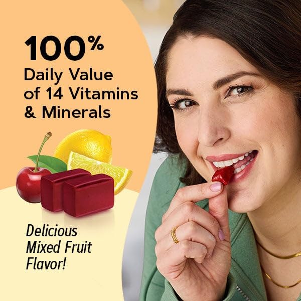GNC Women's Multivitamin Soft Chew - Mixed Fruit (Pack of 2) | Vitamins for Women