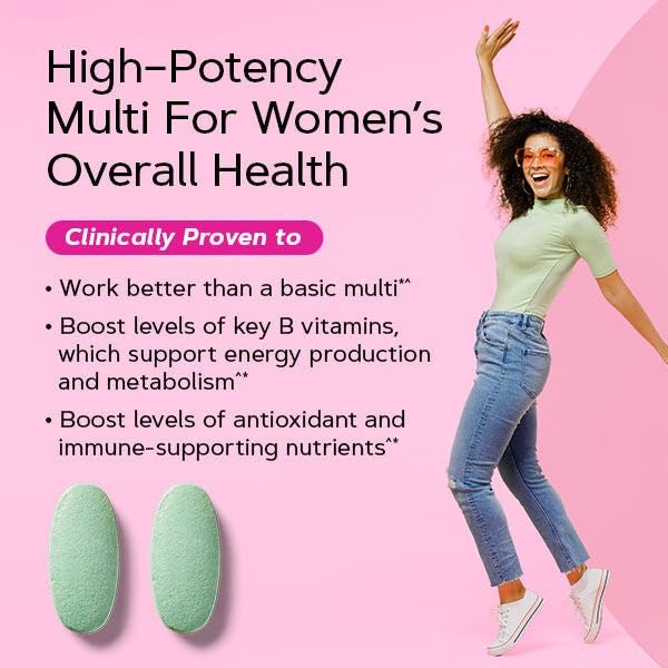 GNC Womens Ultra Mega Multivitamin Caplets – Immune Support, Timed Release, Gluten Free (90 ct)