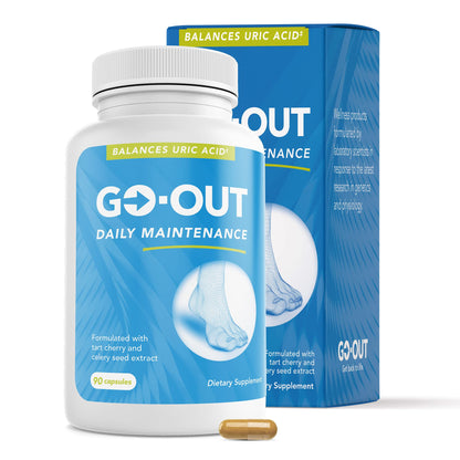 Go Out Daily Maintenance – Natural Uric Acid Support with Tart Cherry, Celery Seed & Turmeric