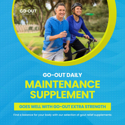 Go Out Daily Maintenance – Natural Uric Acid Support with Tart Cherry, Celery Seed & Turmeric