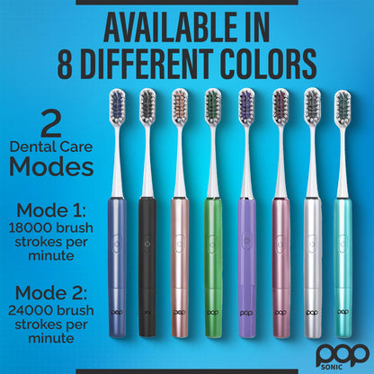 Go Plus Sonic Toothbrushes for Adults – Black Case, 2 Speeds, 18k-24k VPM