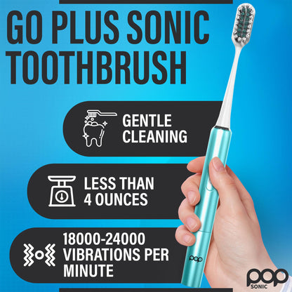 Go Plus Sonic Travel Electric Toothbrush - Portable Travel Kit