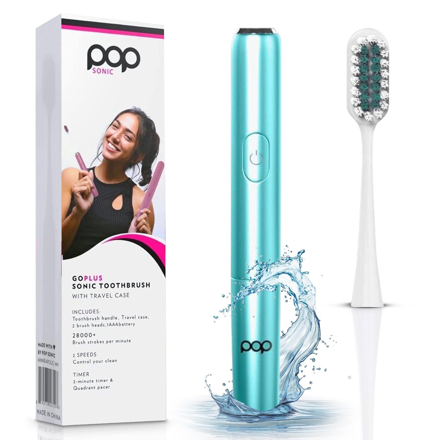Go Plus Sonic Travel Electric Toothbrush - Portable Travel Kit