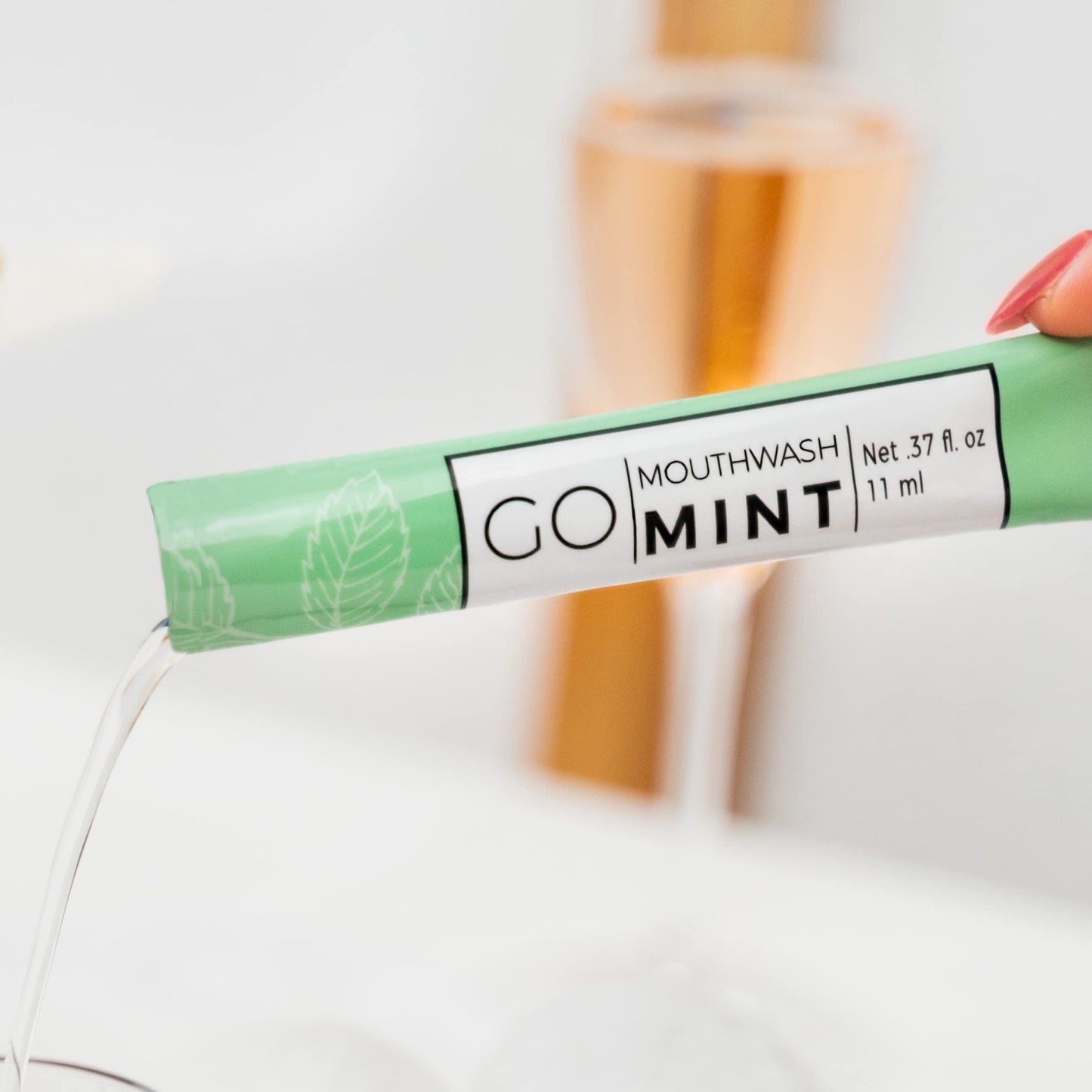 GO Travel Size Mouthwash Packets – TSA-Compliant Mint, Portable Bulk