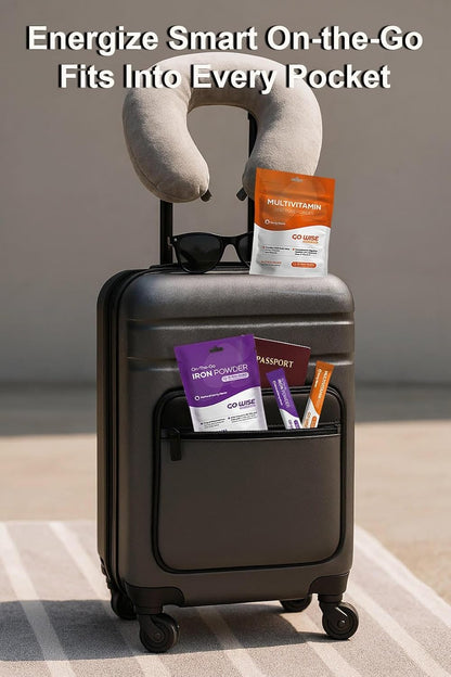 Go Wise On The Go Multivitamin Powder - Natural Berry (Pack of 3) | 14 Travel Sticks
