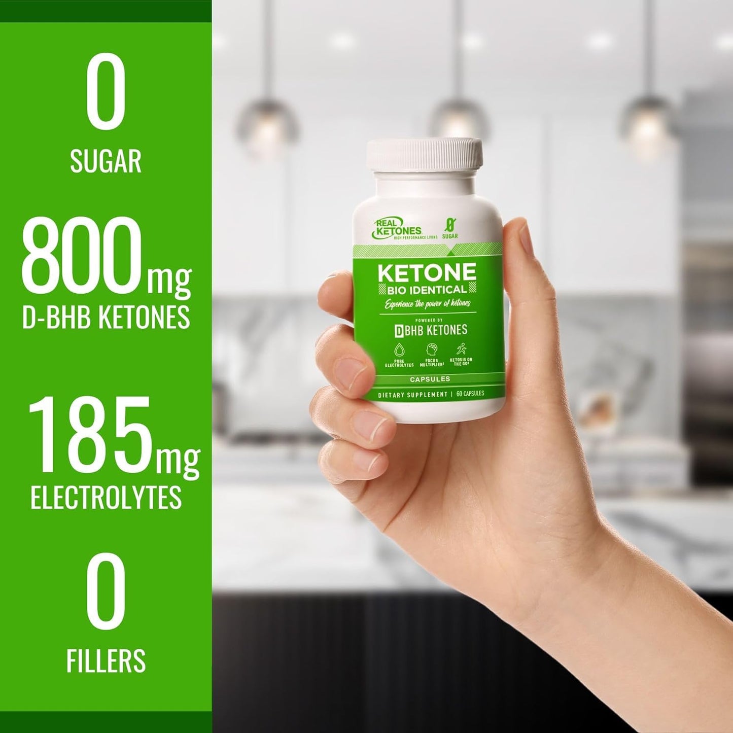 Keto BHB Salts Capsules with goBHB Electrolytes – Exogenous Ketones for Rapid Ketosis & Focus