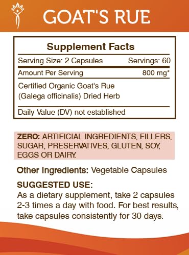 Secrets of the Tribe Goat's Rue 800 mg - 120 Capsules