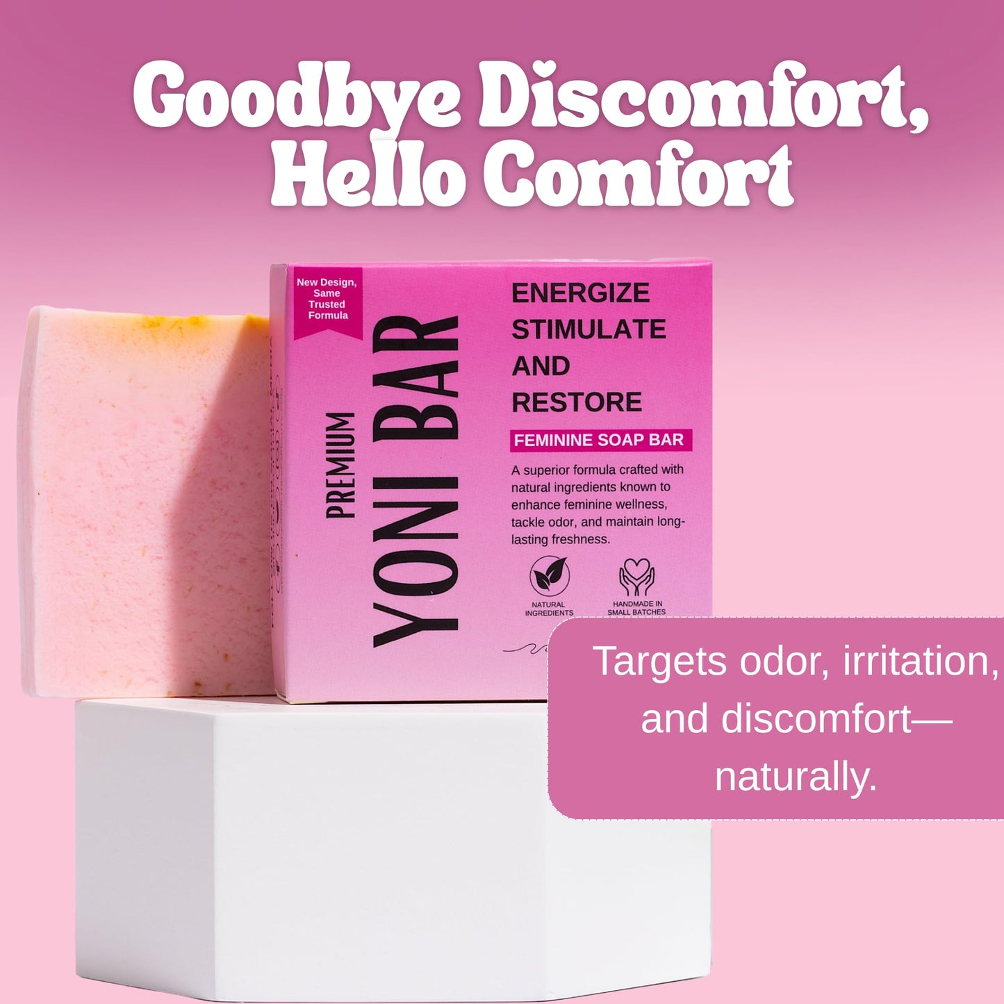 Goddess Of The Sea Beauty Bar Premium Yoni – Natural Feminine Care Soap for pH Balance, Odor Control & Hydration | Handmade & Vegan (3oz)