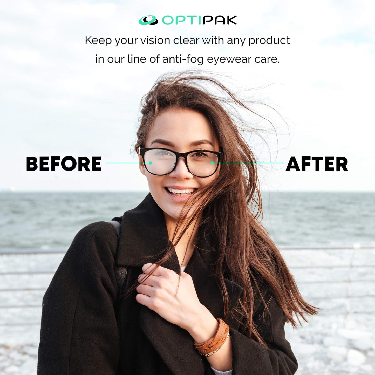 Anti Fog Lens Cleaner Spray Kit - 4x 1oz Bottles + 4 Microfiber Cloths | 8-Piece Eyeglass Defogger Kit