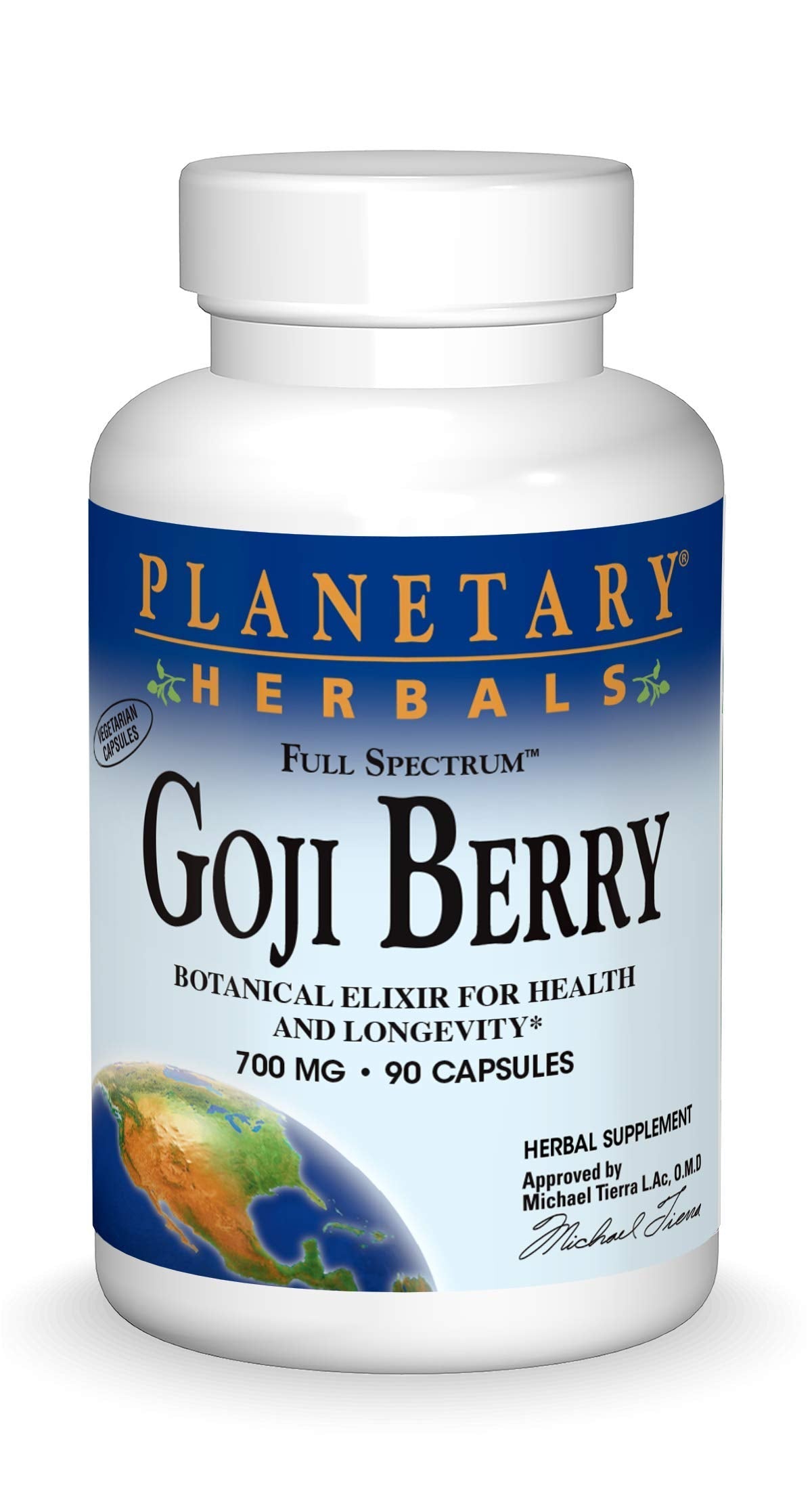 Planetary Herbals Goji Berry Full Spectrum 700mg – 90 Vegetarian Capsules