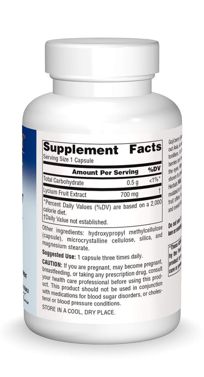 Planetary Herbals Goji Berry Full Spectrum 700mg – 90 Vegetarian Capsules