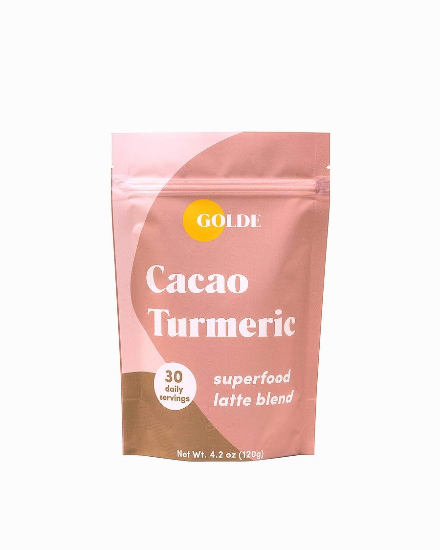 GOLDE Cacao Turmeric Superfood Latte Blend – Plant Based, Keto, Sugar-Free