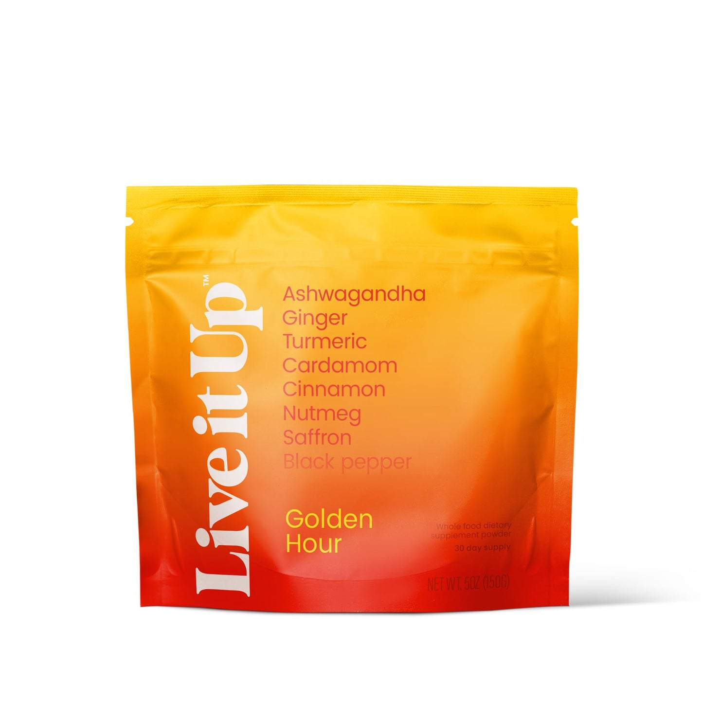 Golden Hour Golden Milk Latte with Ashwagandha | LIVE IT UP