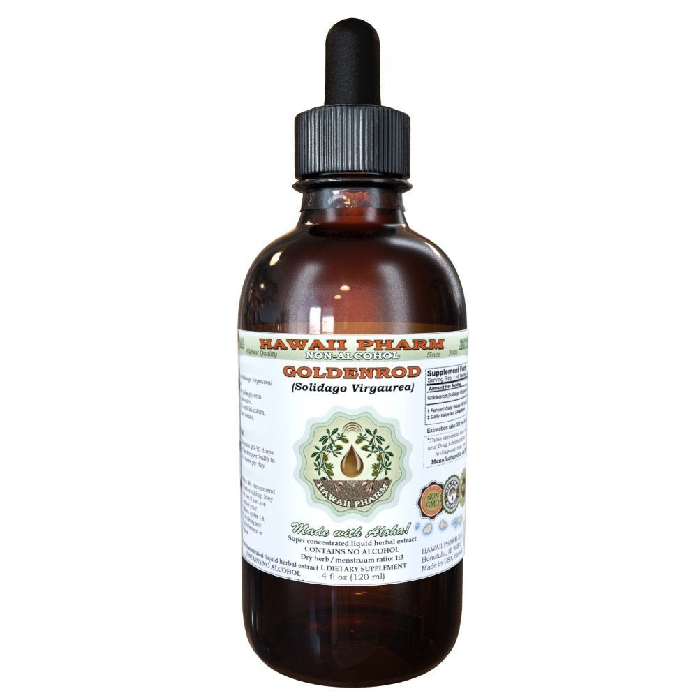 Goldenrod Glycerite 2 oz – Organic, Alcohol-Free Liquid Extract