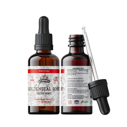 Goldenseal Tincture 2 oz – Organic Herbal Extract | Alcohol Free | Vegan Drops – Made in USA