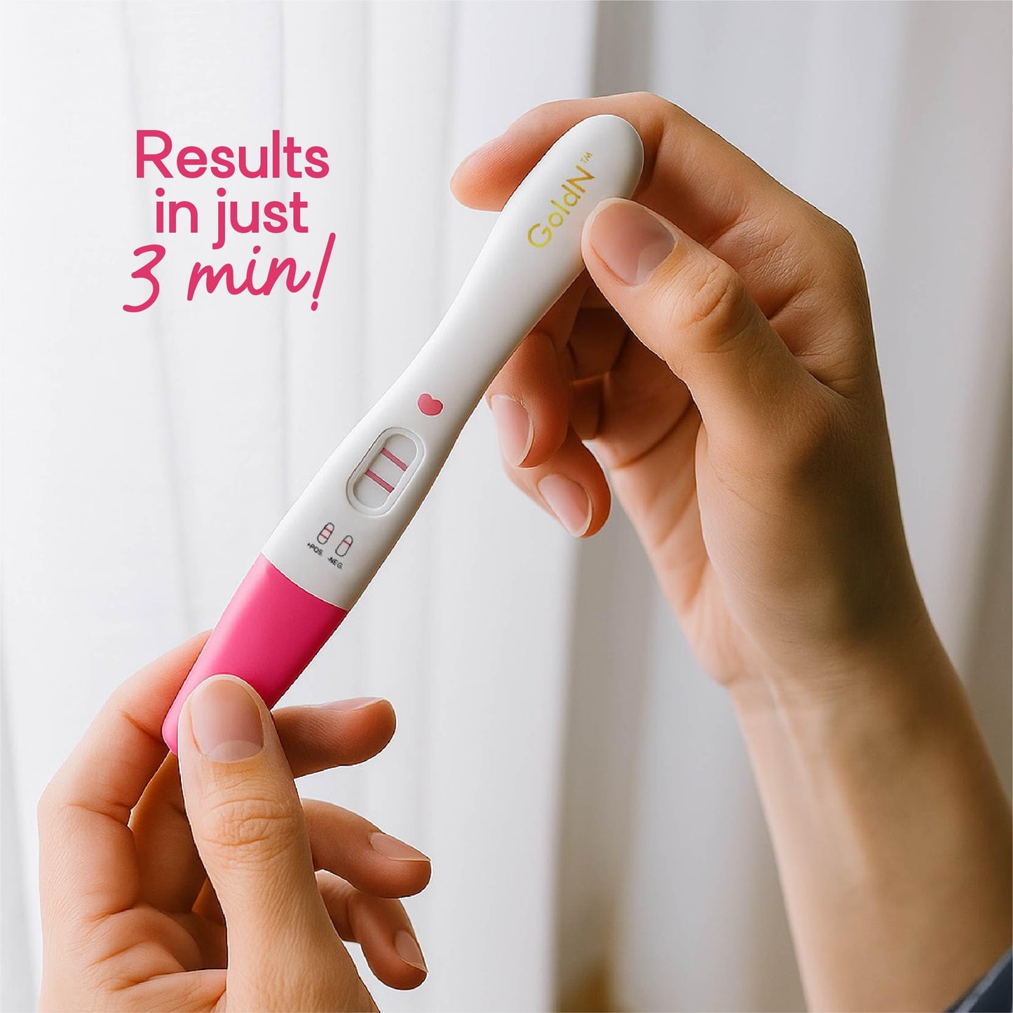 GoldN™ Early Detection Pregnancy Test – HCG Midstream Kit, 99% Accurate