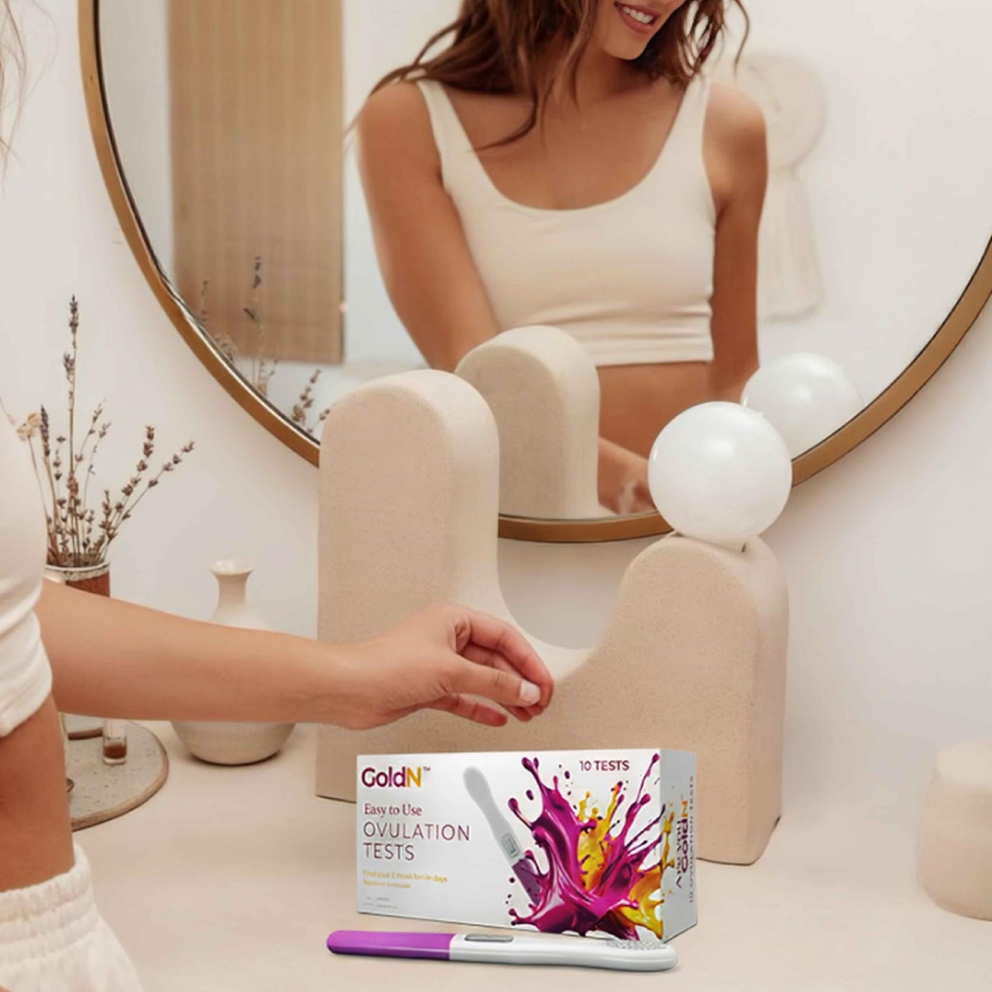 GoldN™ Easy-to-Use Ovulation Test Predictor Kit – 10 Count | 5-Minute Midstream LH Surge TTC