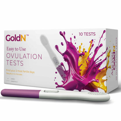 GoldN™ Easy-to-Use Ovulation Test Predictor Kit – 10 Count | 5-Minute Midstream LH Surge TTC