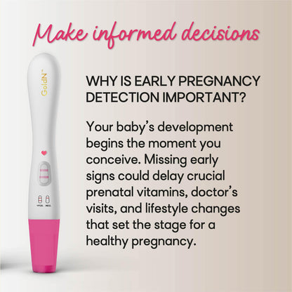 GoldN™ Early Detection Pregnancy Test – HCG Midstream Kit, 99% Accurate