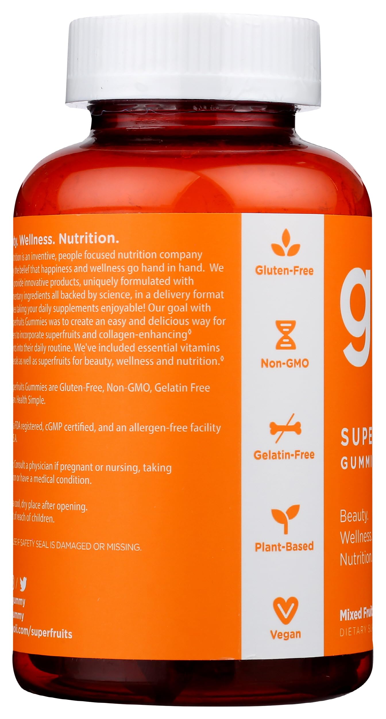 Goli Nutrition Mixed Fruit Superfruits Gummies – 60 CT