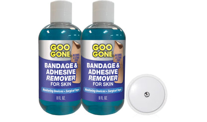 Goo Gone Bandage Adhesive Remover for Skin – Safe, Pain-Free Tape Removal (Pack of 2, 8 oz)