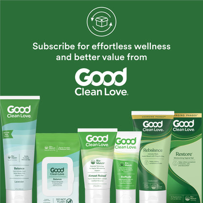 Good Clean Love Balance pH-Balanced Feminine Wipes — Gentle Aloe Moisturizing, 60 Count
