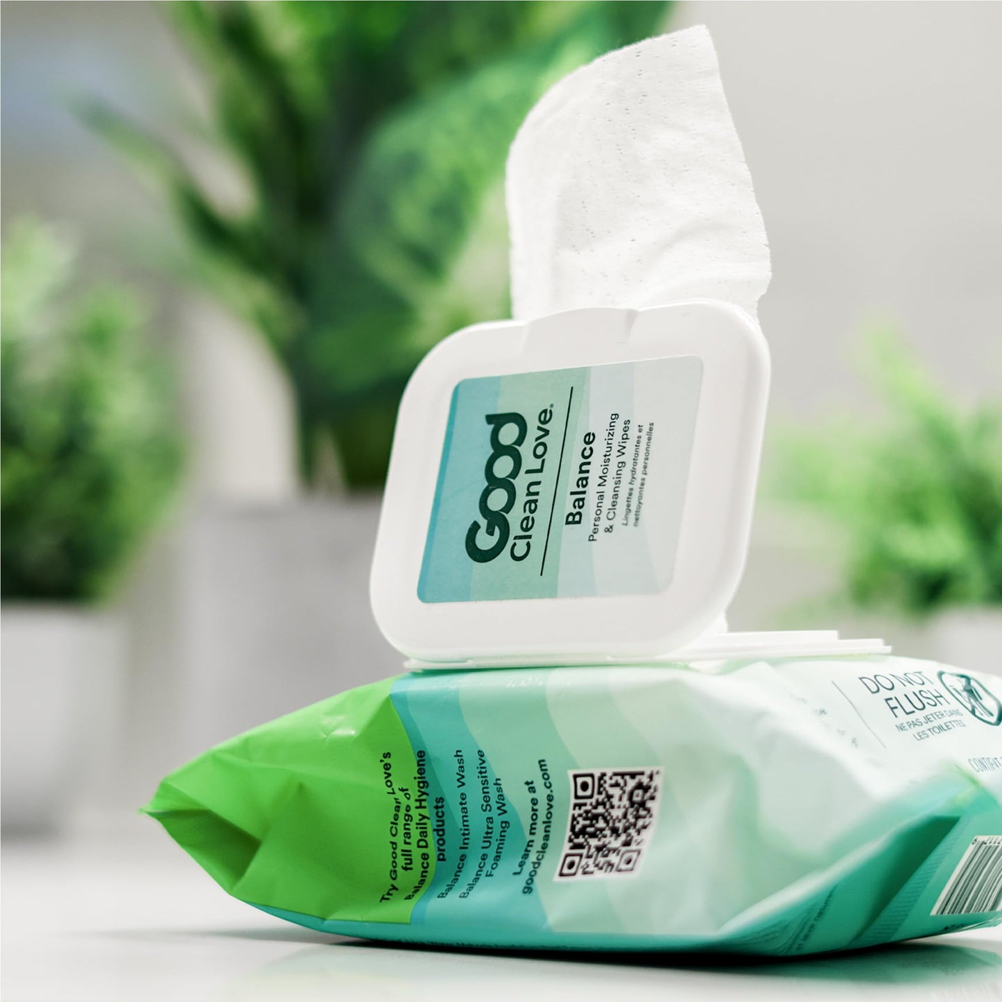 Good Clean Love Balance pH-Balanced Feminine Wipes | Gentle Aloe-Based On-The-Go Hygiene (30 Count)