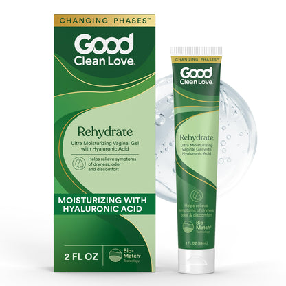 Good Clean Love Rehydrate – Hyaluronic Acid Vaginal Gel | pH-Balanced, Water-Based Moisturizer (2 oz)