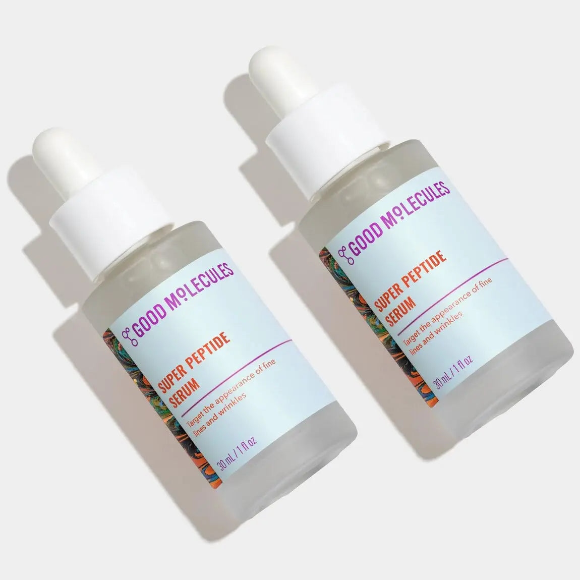Good Molecules Super Peptide Serum Pack 2 – Lightweight, Water-Based Serum with Peptides & Copper Tripeptides | 2 × 30 ml British Harmonia | Natural Makeup & Fragrance by British Harmonia UK