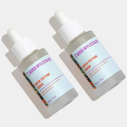 Good Molecules Super Peptide Serum Pack 2 – Lightweight, Water-Based Serum with Peptides & Copper Tripeptides | 2 × 30 ml British Harmonia | Natural Makeup & Fragrance by British Harmonia UK