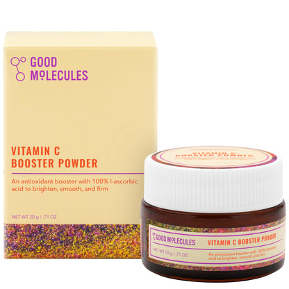 Good Molecules Vitamin C Booster Powder – 100% L-Ascorbic Acid, Collagen & Brightening (20g)