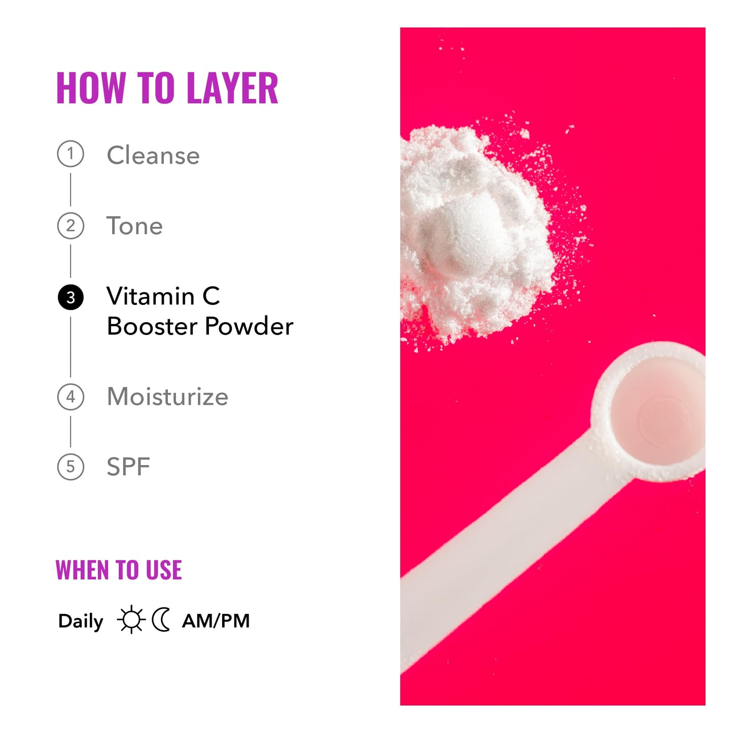 Good Molecules Vitamin C Booster Powder – 100% L-Ascorbic Acid, Collagen & Brightening (20g)