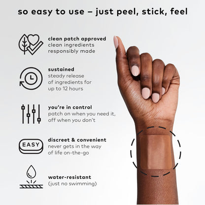 The Good Patch B12 Awake Patch – Natural Caffeine Patch with B12 & Green Tea Extract (8 Patches)