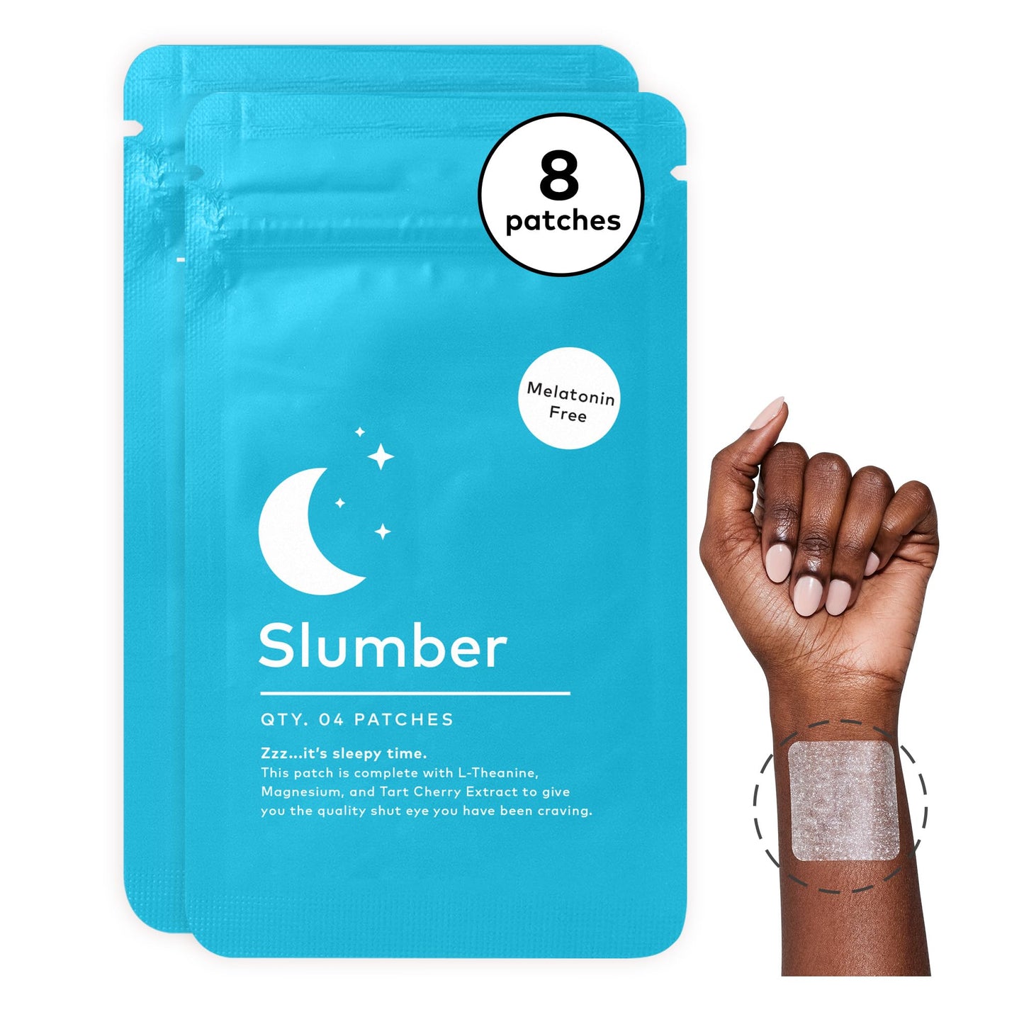 The Good Patch Slumber Sleep Patch - Melatonin-Free, Plant-Powered Wearable Wellness (8 Patches)